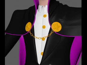 德古拉 卡通 吸血鬼 3D 模型