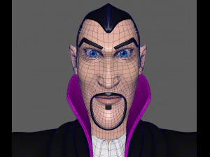 德古拉 卡通 吸血鬼 3D 模型