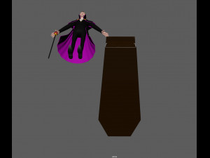 dracula cartoon vampire 3D Модель
