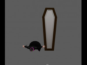 dracula cartoon vampire 3D Модель