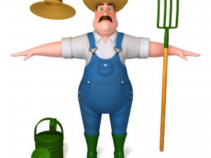 farmer 3Dモデル