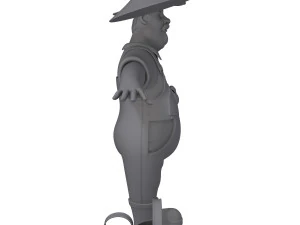 contadino Modello 3D