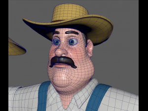 contadino Modello 3D