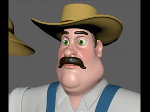 contadino Modello 3D