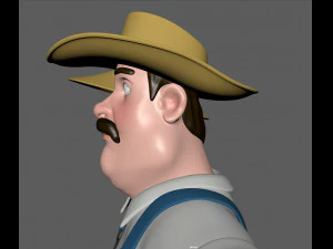 contadino Modello 3D