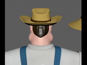 contadino Modello 3D