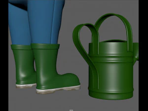 contadino Modello 3D