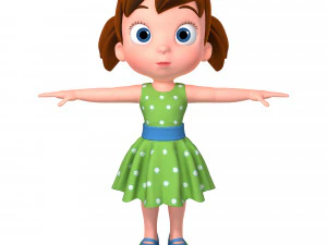 little girl 3D Model