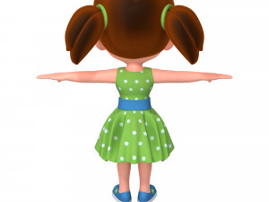 little girl 3D 模型