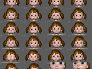 little girl 3D Model