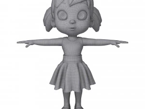 little girl 3D Model