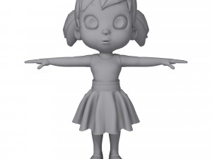 little girl 3D 模型