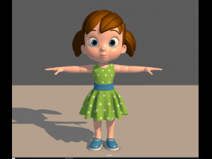 little girl 3D 模型