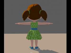 little girl 3D 模型