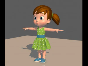 little girl 3D Model
