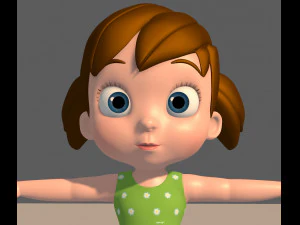 little girl 3D Model