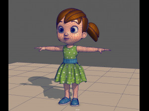 little girl 3D 模型