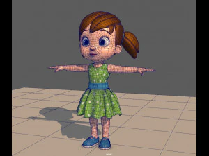 little girl 3D Model