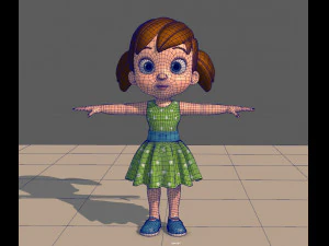 little girl 3D Model