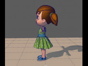 little girl 3D Model