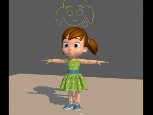 little girl 3D 模型