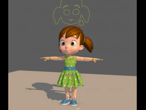 little girl 3D Model
