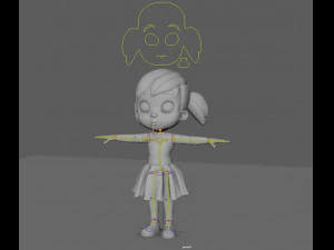 little girl 3D Model