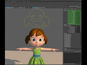 little girl 3D Model