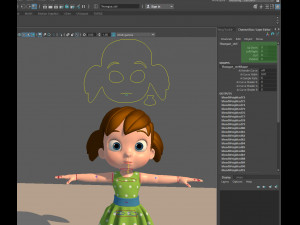 little girl 3D 模型