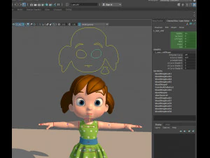 little girl 3D Model