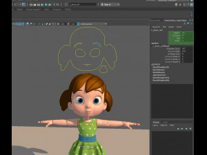 little girl 3D Model