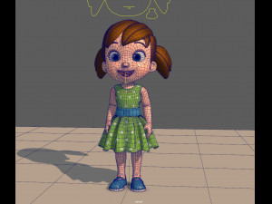 little girl 3D 模型