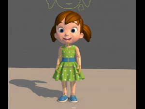 little girl 3D Model