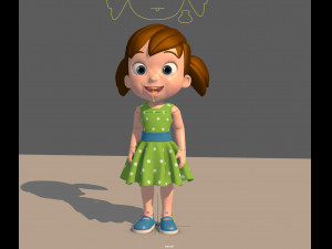 little girl 3D 模型