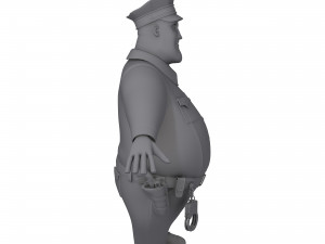 cartoon policeman 3Dモデル