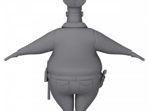 cartoon policeman 3Dモデル