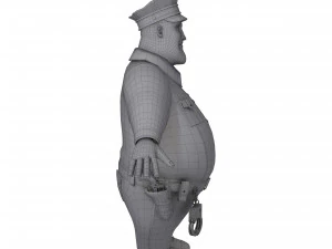cartoon policeman 3D Model