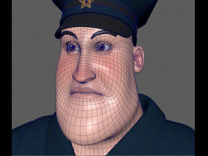 cartoon policeman 3Dモデル