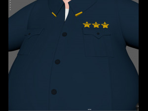 cartoon policeman 3Dモデル