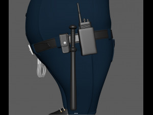 cartoon policeman 3Dモデル