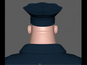 cartoon policeman 3Dモデル