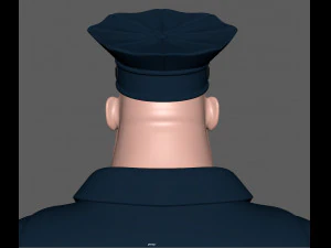 cartoon policeman 3D Model