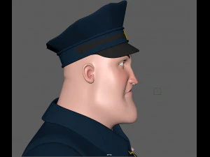 cartoon policeman 3D Model