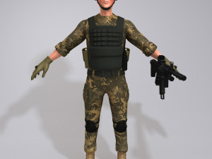 soldier 3D Model