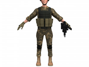 soldier 3D 모델