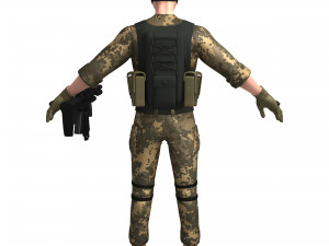 soldier 3D 모델