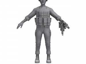 soldier 3D 모델