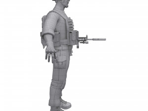soldier 3D 모델