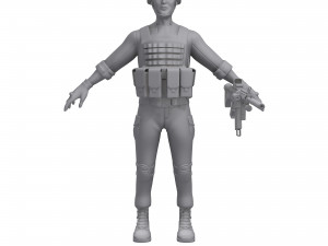 soldier 3D 모델