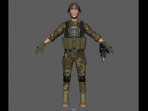 soldier 3D 모델